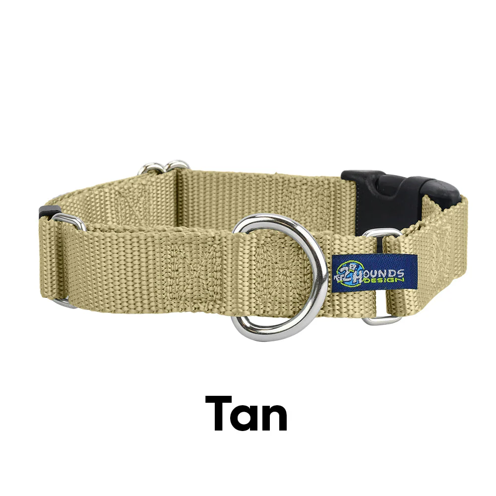 5/8″ and 1″ Tan Nylon Dog Collar - Image 3