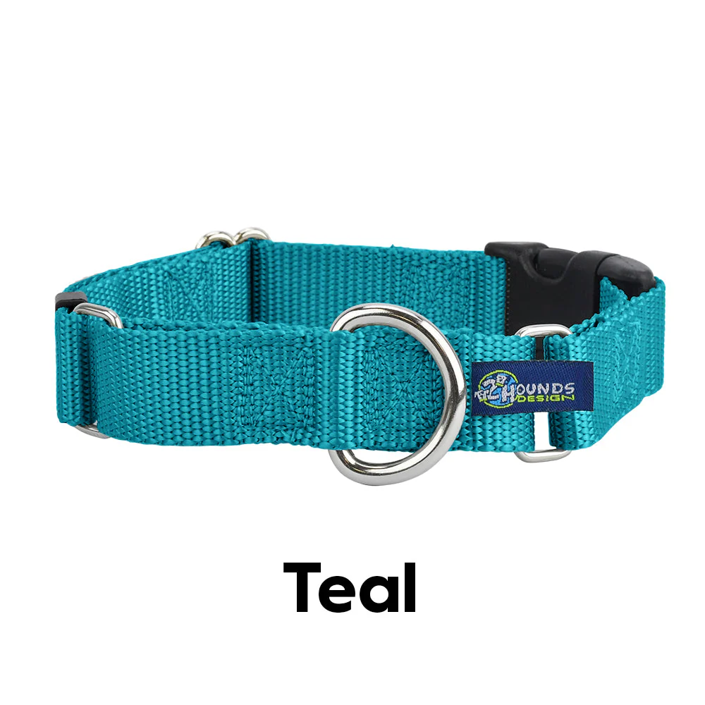5/8″ and 1″ Teal Nylon Dog Collar - Image 3