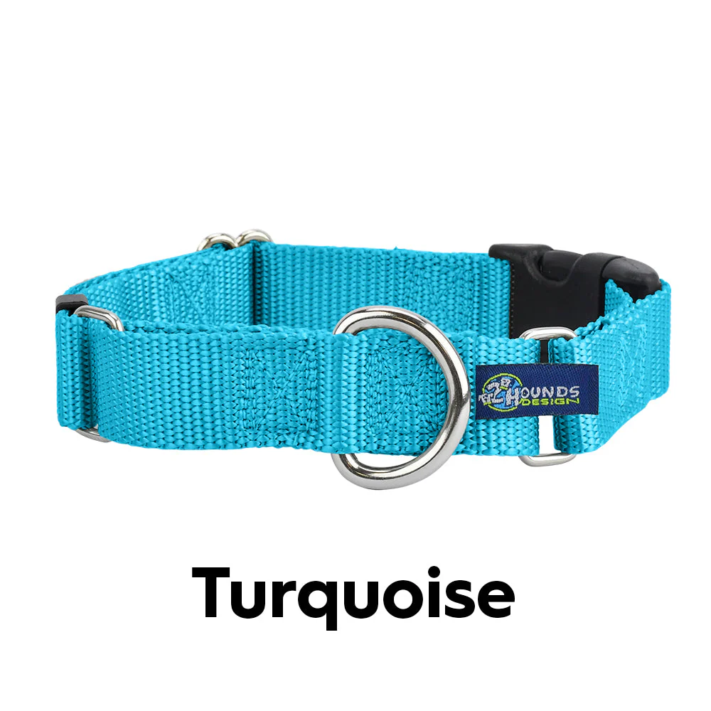 5/8″ and 1″ Turquoise Nylon Dog Collar - Image 3