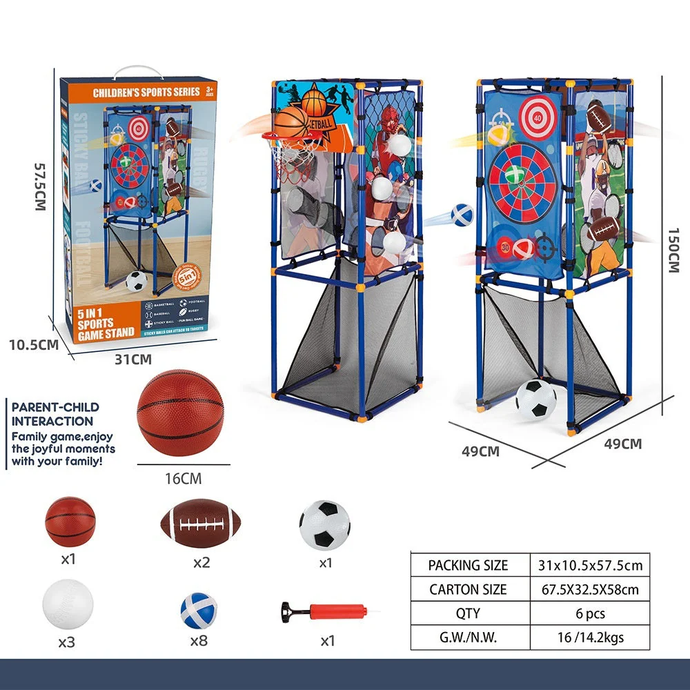 5-in-1 Basketball Shooting Stand Toy Set - Image 5