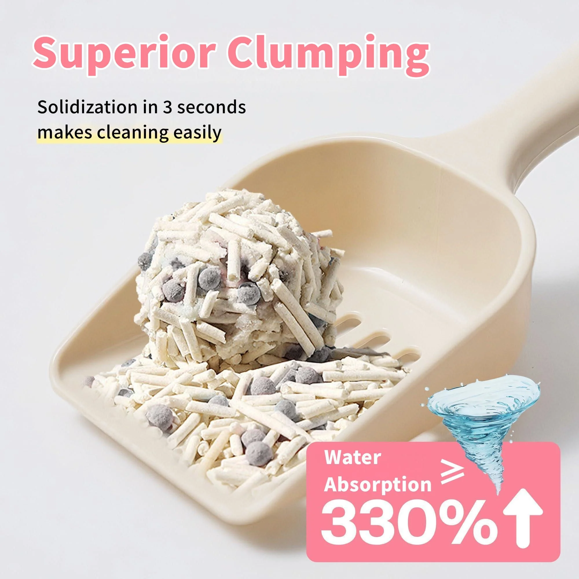 5-In-1 Cat Litter White Blosoom Scent, Yucca Enhanced - Image 4