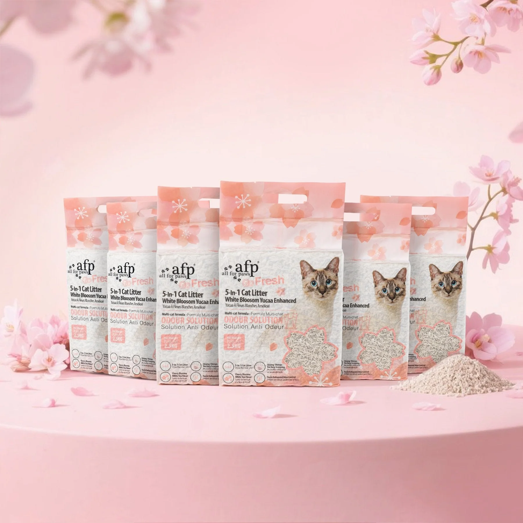 5-In-1 Cat Litter White Blosoom Scent, Yucca Enhanced - Image 8