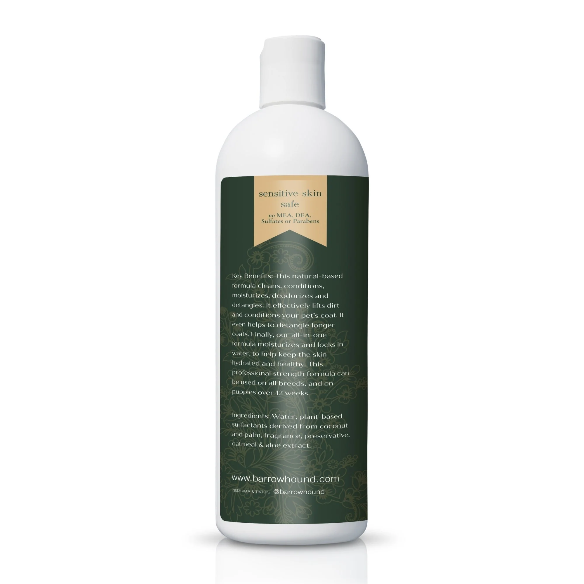 5-in-1 Dog Shampoo – Cleans, Conditions, Deodorizes, Moisturizes & Detangles – with Coconut, Oatmeal & Aloe – for Sensitive Skin – 16 fl oz - Image 7