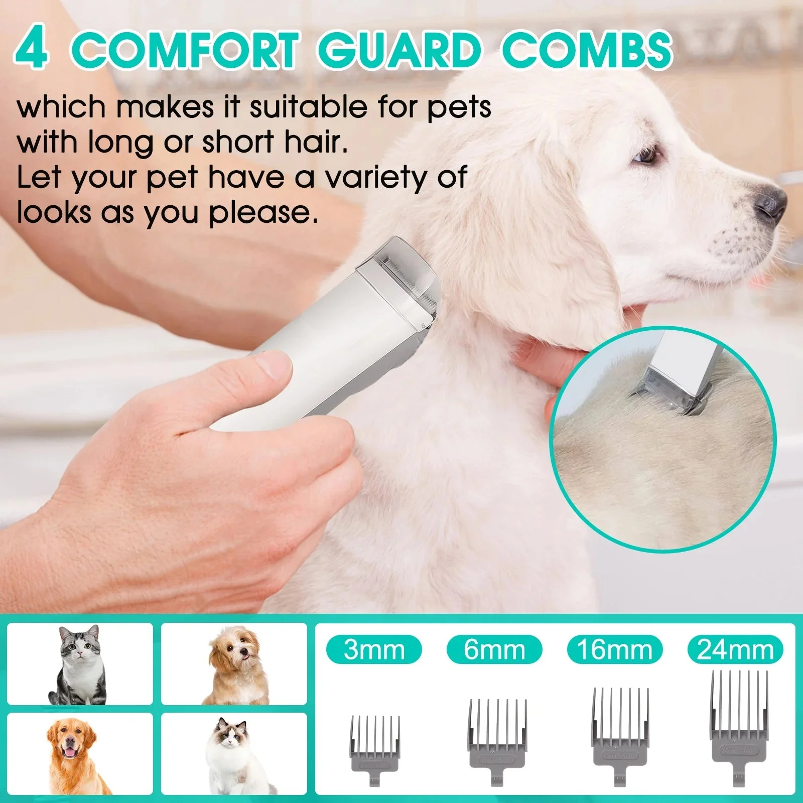 5 in 1 Pet Grooming Kit & Vacuum - Image 5