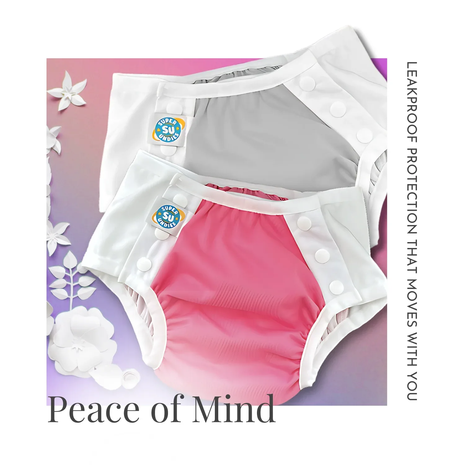 (5 Pack)  3-in-1 Diapers for Big Kids & 3 Liners - Image 18