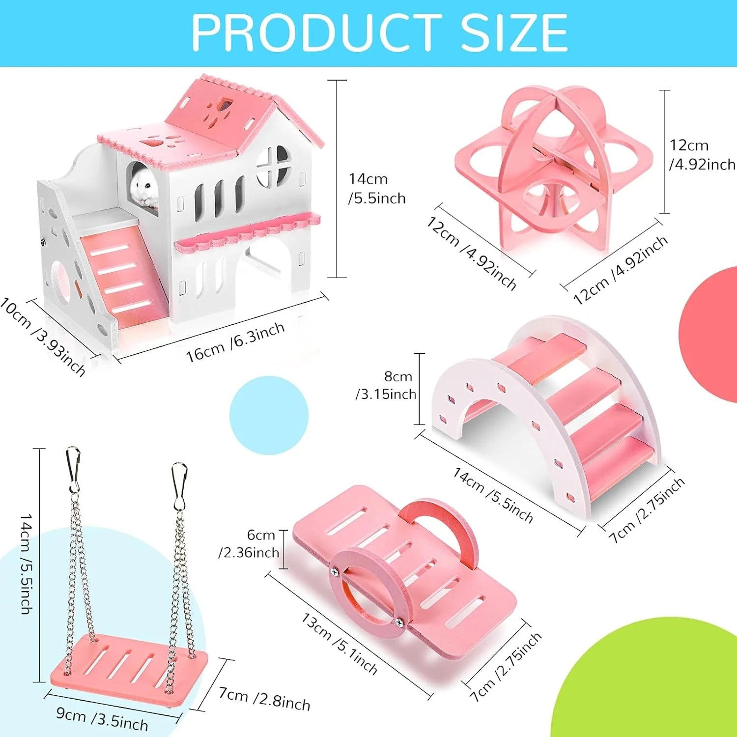 5 Pieces Hamster Toys - Image 6