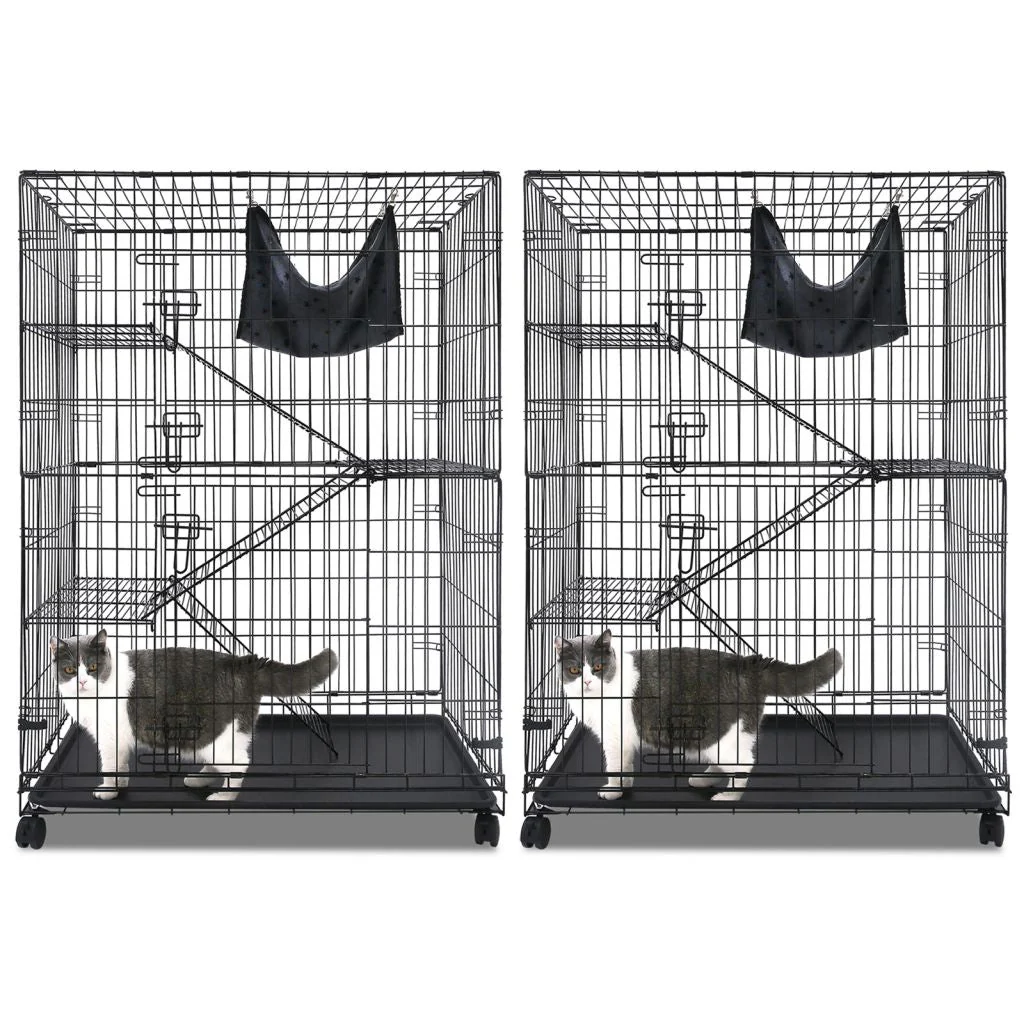 50 Inch 4-Tier Cat Cage C01 - Image 10