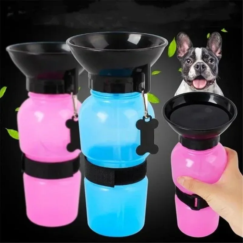500ml Outdoor Portable Pet Water Bottle – Leakproof Dog & Cat Travel Cup with Drinking Bowl Feeder - Image 5