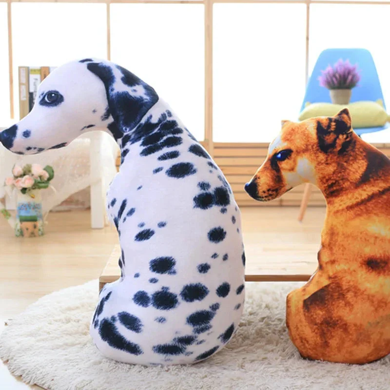 50cm 3D Dog Plush Toy – Lifelike Stuffed Animal Pillow Gift - Image 2