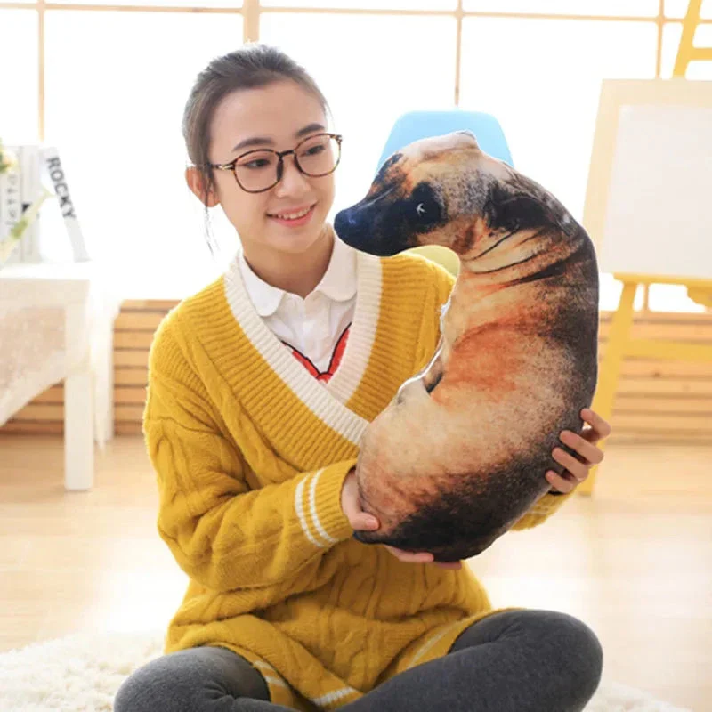 50cm 3D Dog Plush Toy – Lifelike Stuffed Animal Pillow Gift - Image 3