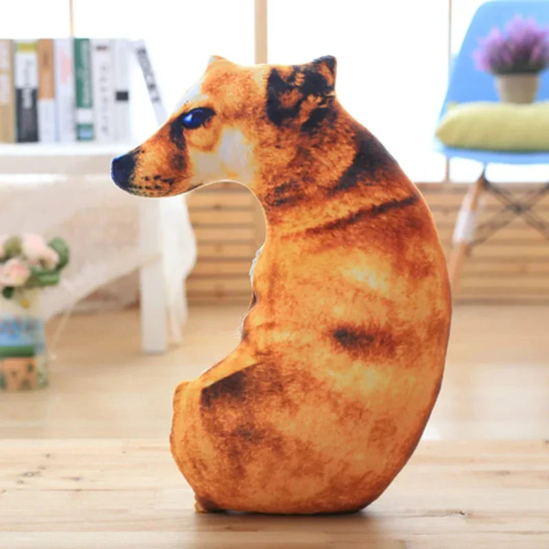 50cm 3D Dog Plush Toy – Lifelike Stuffed Animal Pillow Gift - Image 4