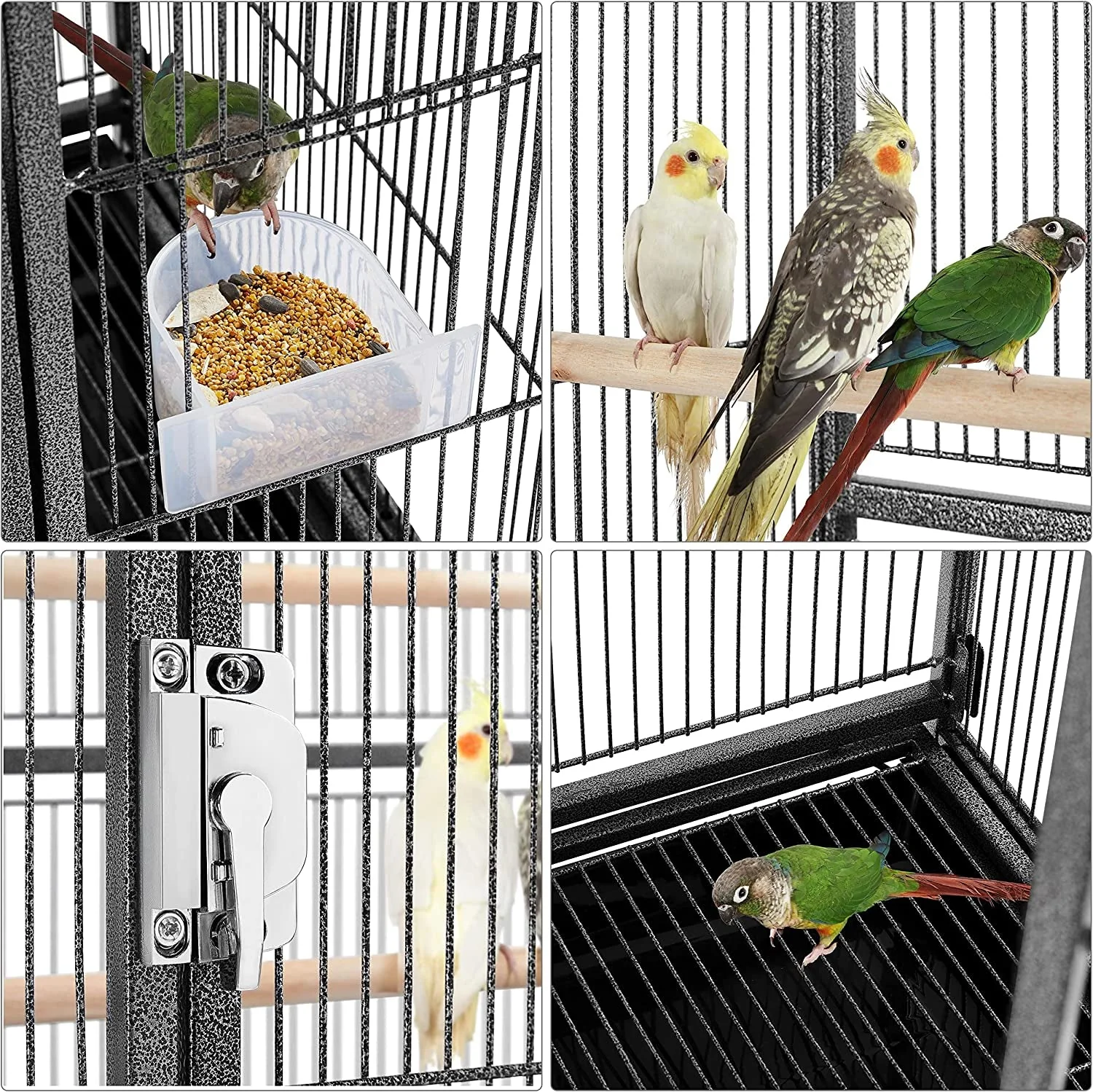 54-Inch Wrought Iron Standing for Large Parrot - Image 4