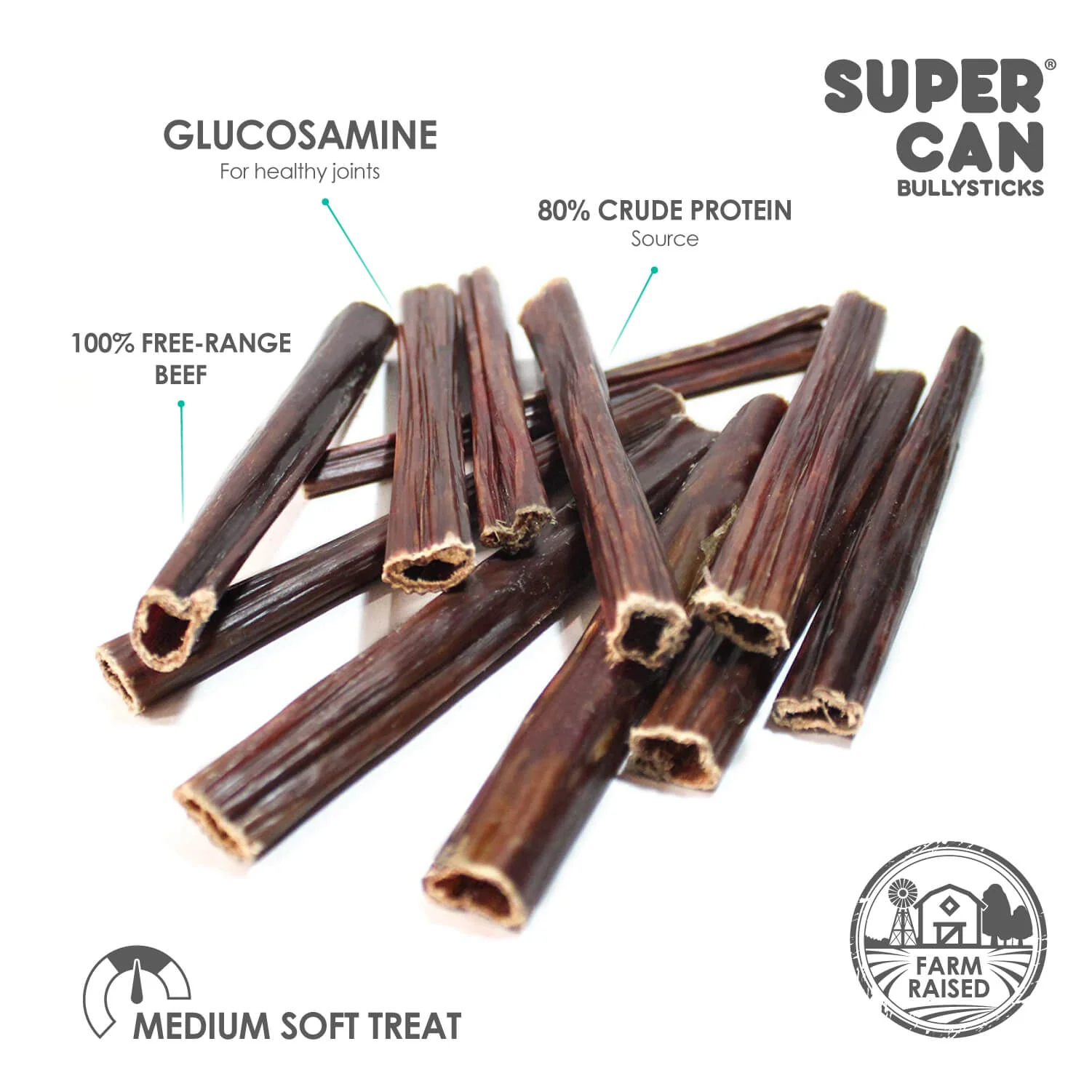 6" Beef Gullet Sticks 8oz - Image 2