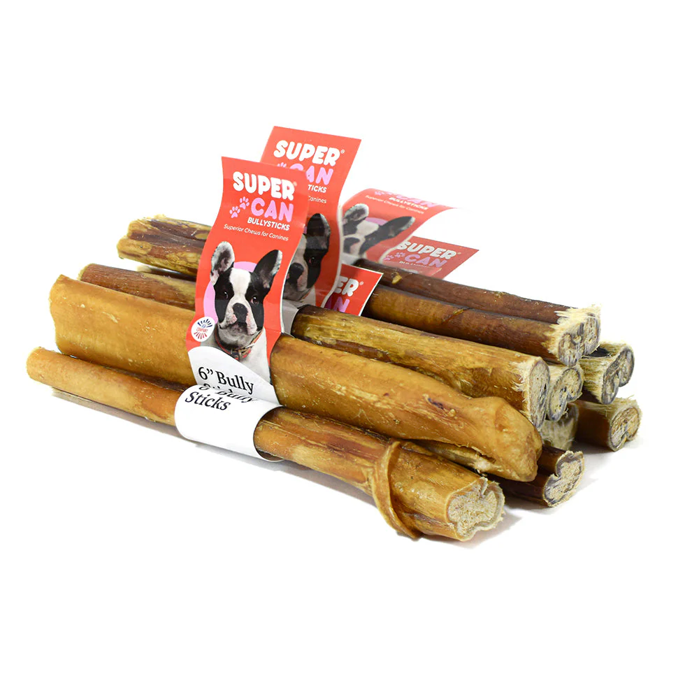 6" Jumbo Bully Sticks - High-Protein Dog Chews - Image 6