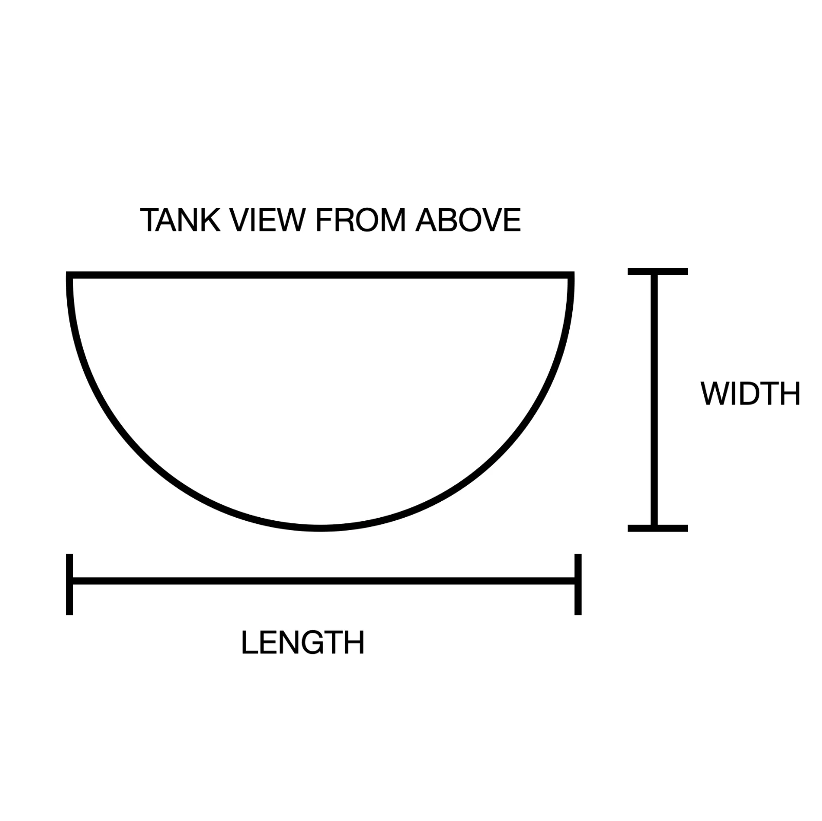 60 Gallon Half Round (Flat Sides) Reef-Ready Aquarium with Stand, Deep Oak - Image 5