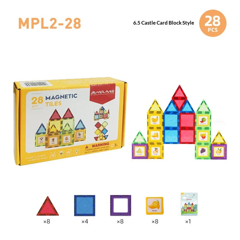 65cm Colorful Window Childrens Magnetic Building Toy  Educational Magnetic Blocks - Image 5