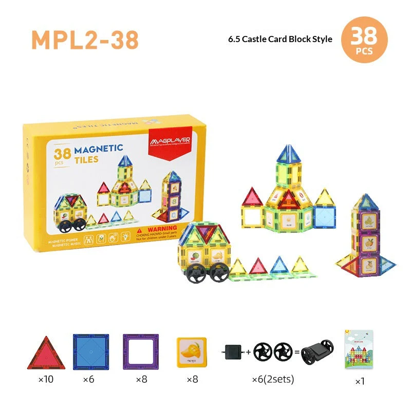 65cm Colorful Window Childrens Magnetic Building Toy  Educational Magnetic Blocks - Image 6
