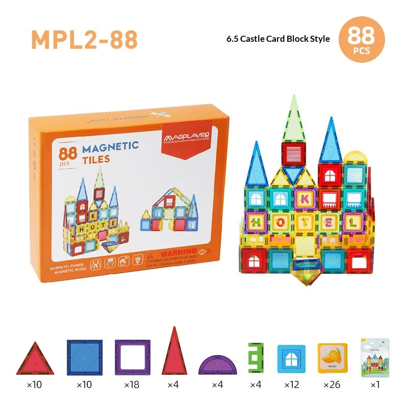 65cm Colorful Window Childrens Magnetic Building Toy  Educational Magnetic Blocks - Image 8