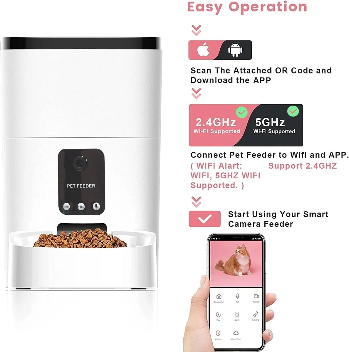 6L Automatic Pet Feeder with Camera&Wifi - Image 2