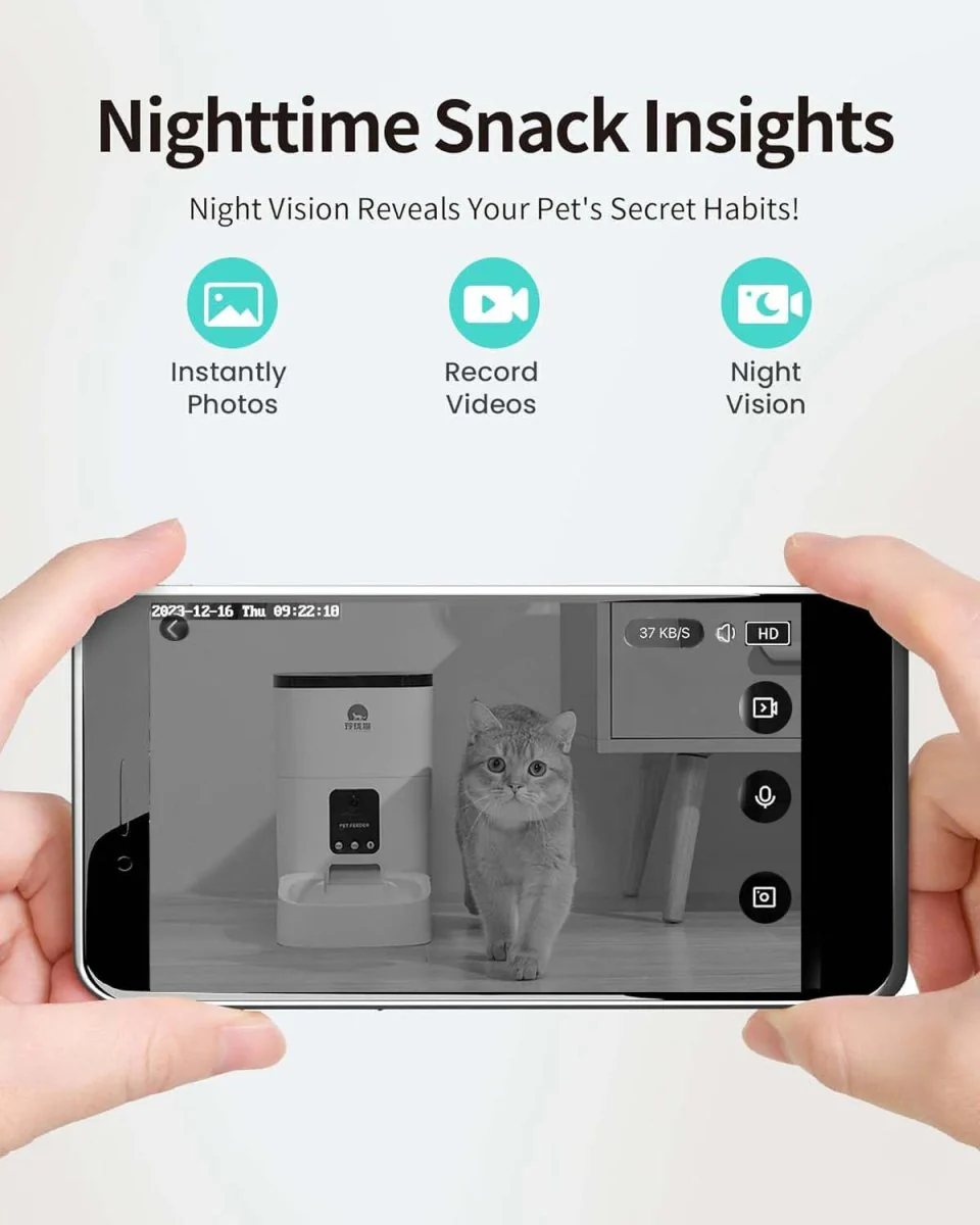 6L Automatic Pet Feeder with Camera&Wifi - Image 9