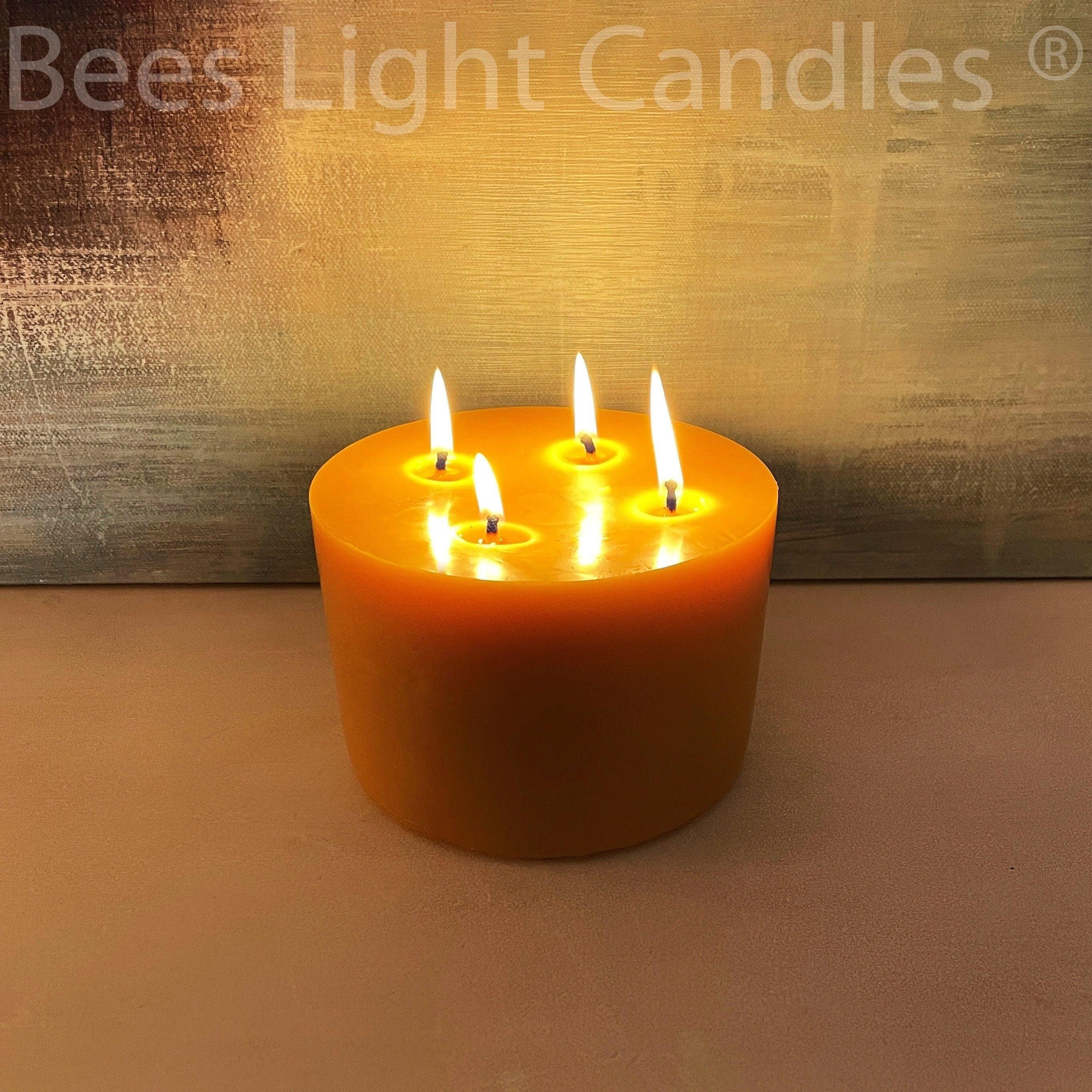6x4" Beeswax Pillar Candle - Image 2
