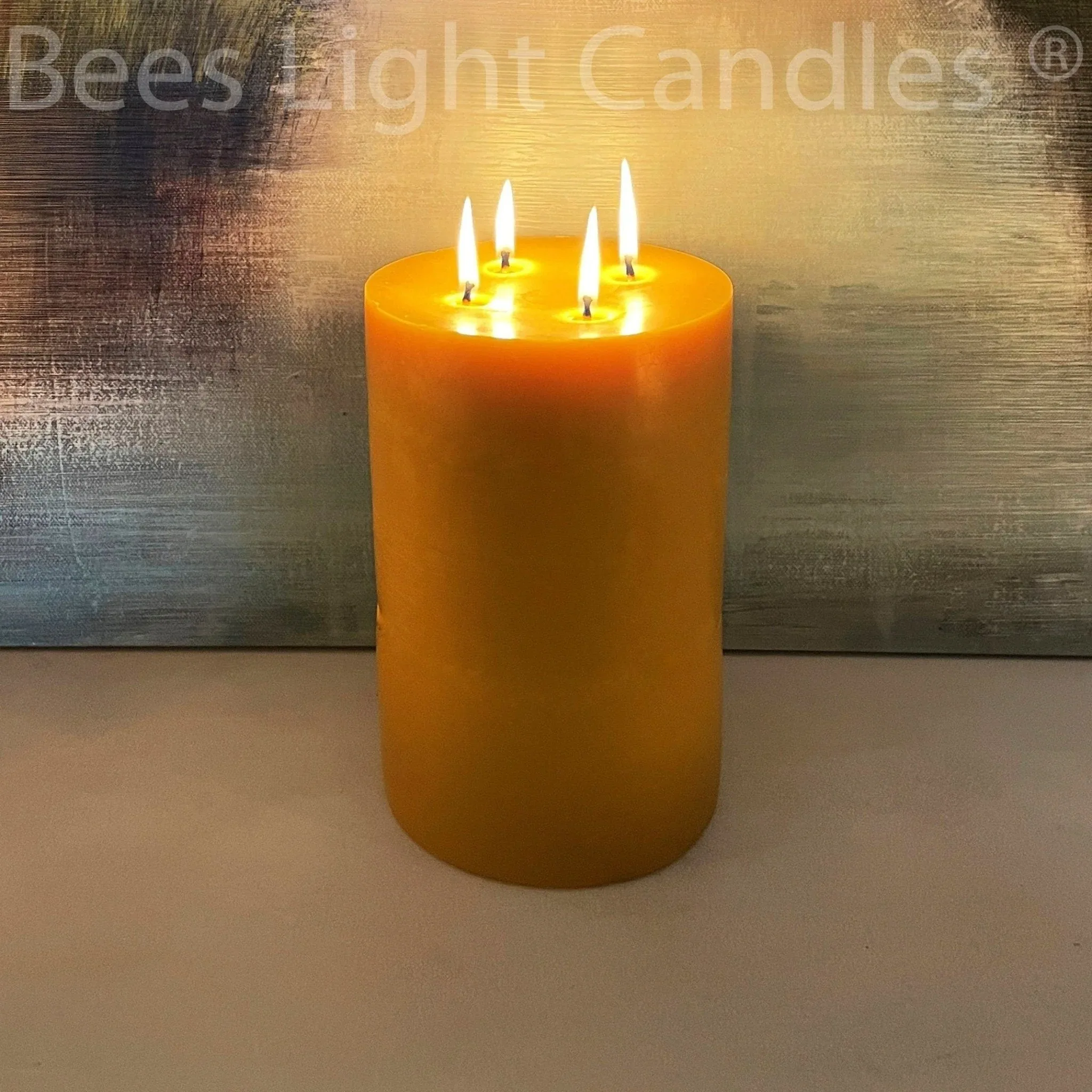 6x9" Beeswax Pillar Candle - Image 2