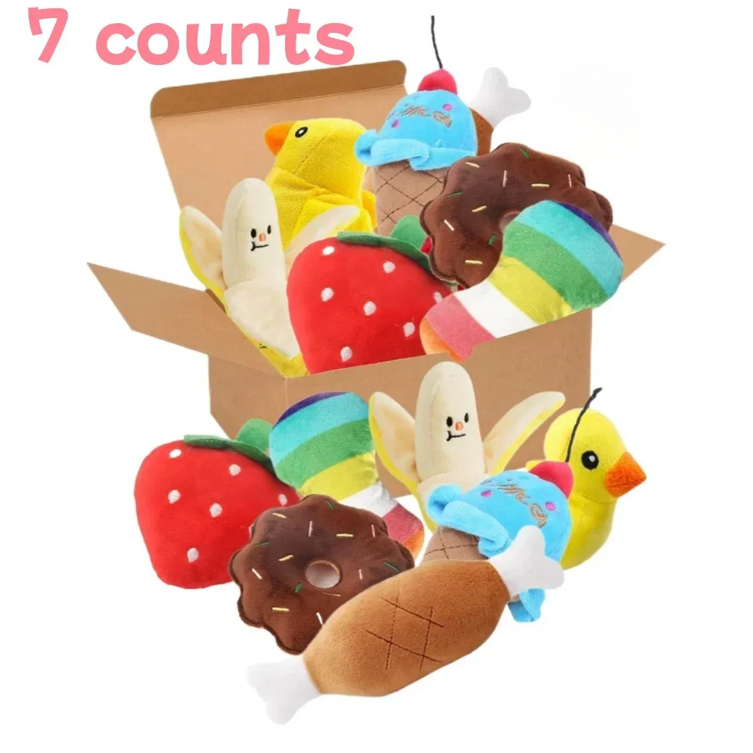 7-Piece Plush Puppy Toy Set – Chew, Play & Sound - Image 8
