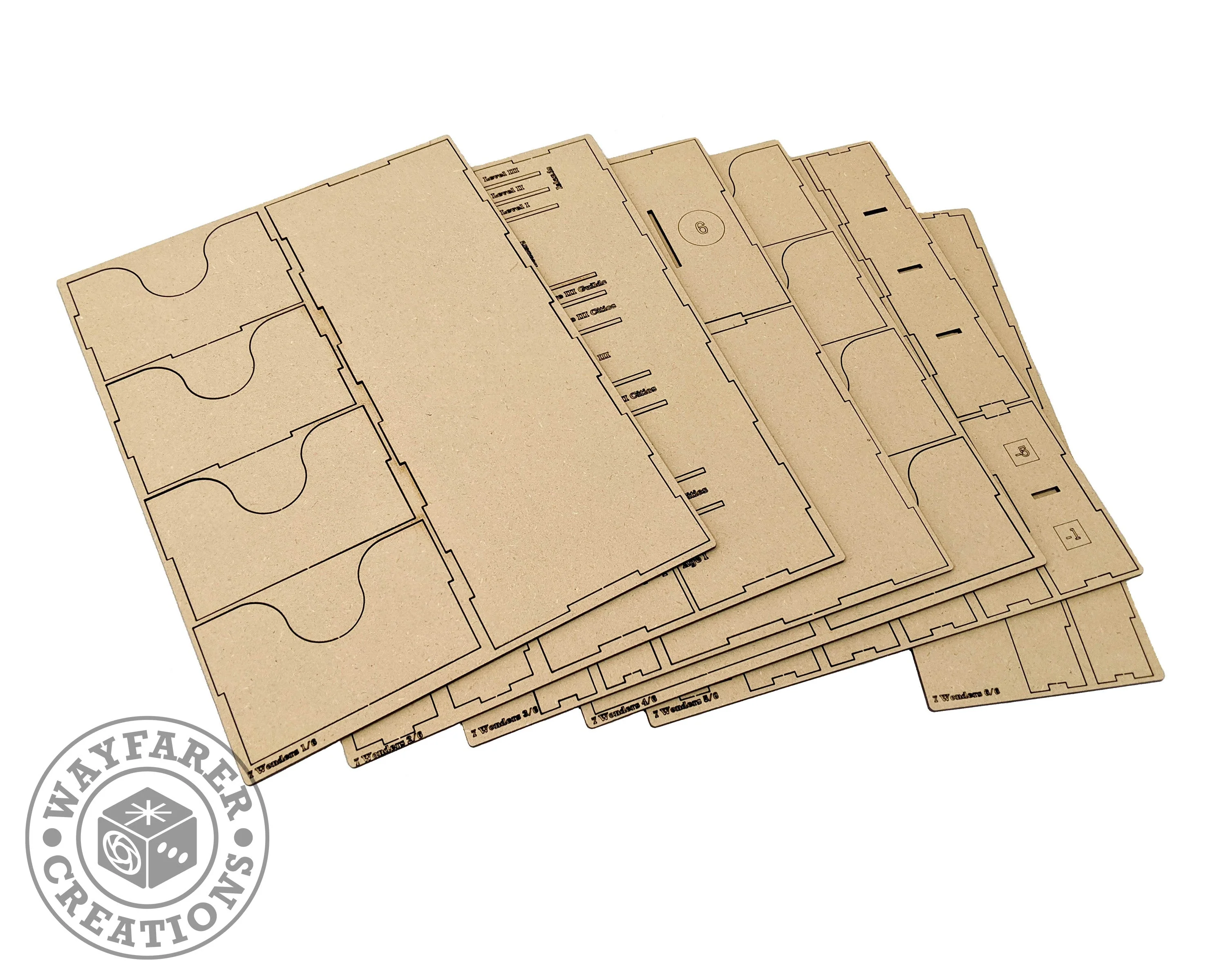 7 Wonders 2nd Edition Board Game Organizer Insert - Image 3