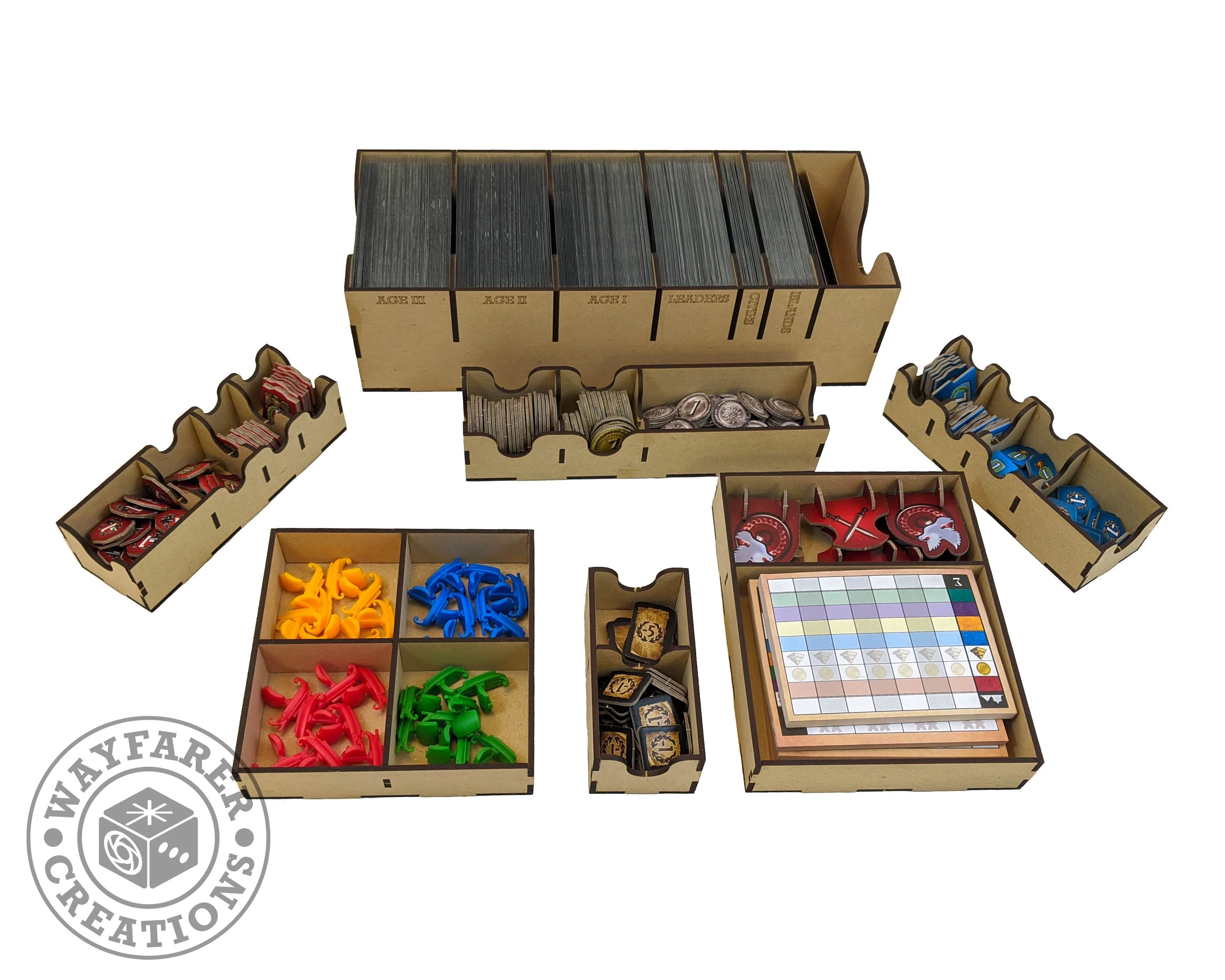 7 Wonders Board Game Organizer Insert - Image 2