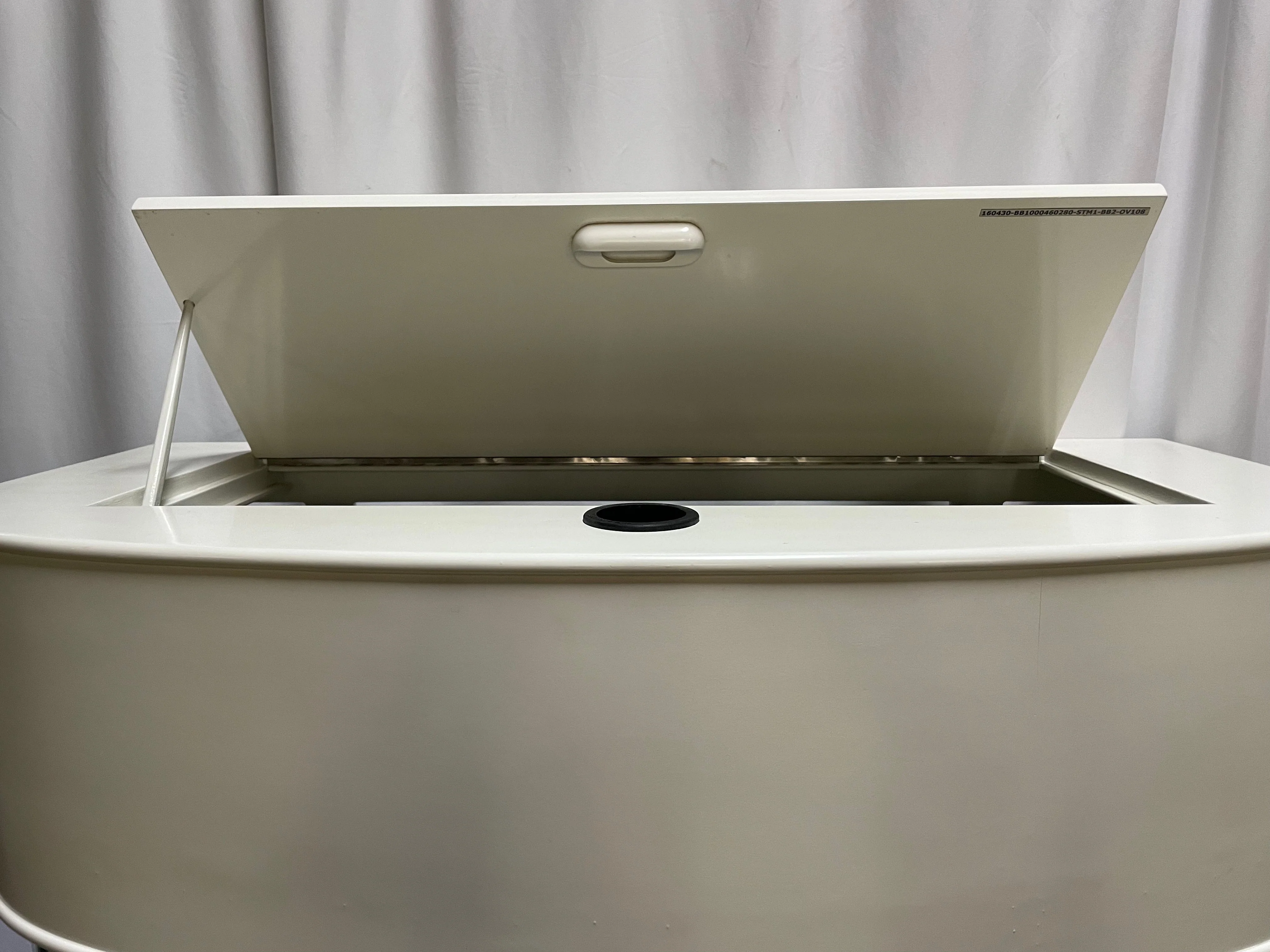 70 gallon GLASS bow front aquarium fish tank set display model - Image 4