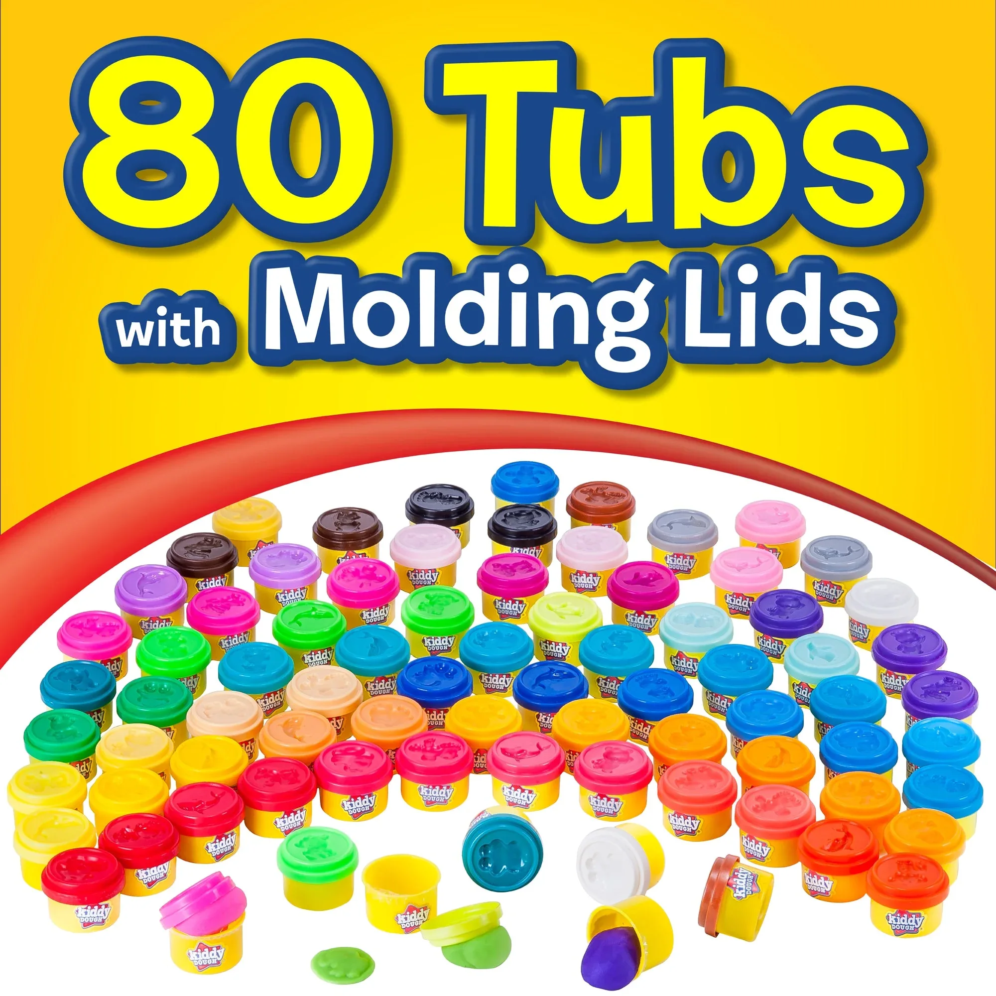 80 Pack of Kiddy Dough! Loads of Dough In 80 Colors! - Image 7