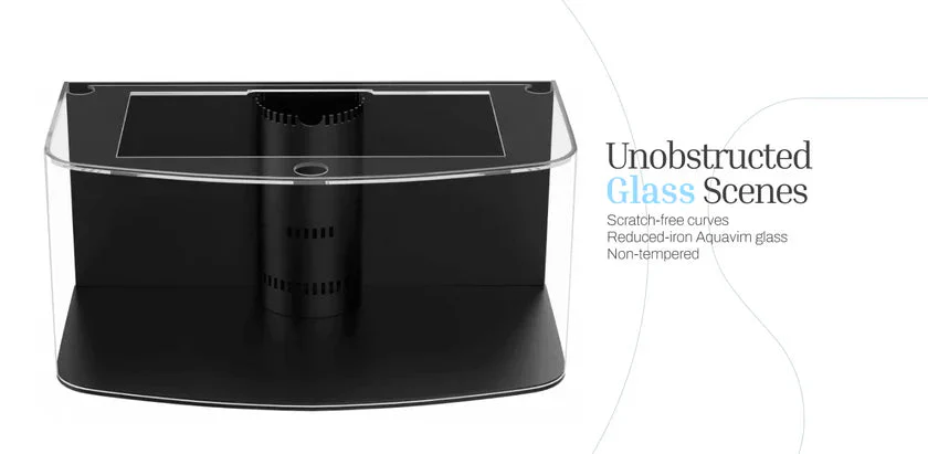 90 Gallon 3/4 Cylinder Glass Reef-Ready Aquarium Set in Abyss Black - Image 5