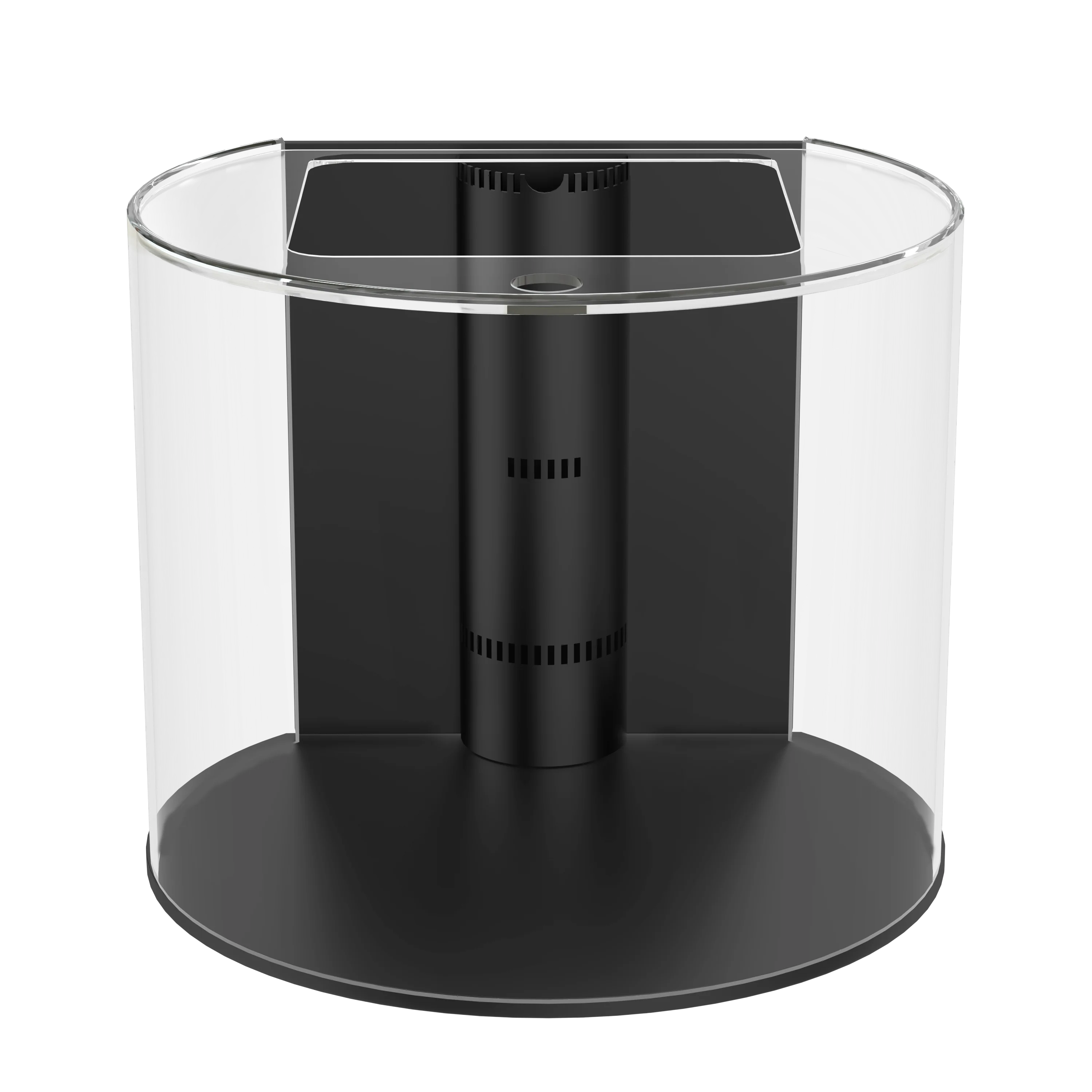 90 Gallon Glass 3/4 Cylinder Round Aquarium With Stand and Canopy in Golden Oak - Image 4
