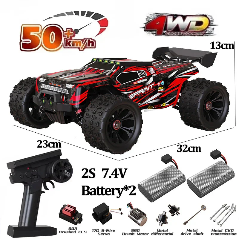 9522PRO 1:16 RC Car - 85KM/H Brushless 4WD Off-Road Drift Racing Truck with LED Lights, Professional High-Speed Remote Control Car - Image 12