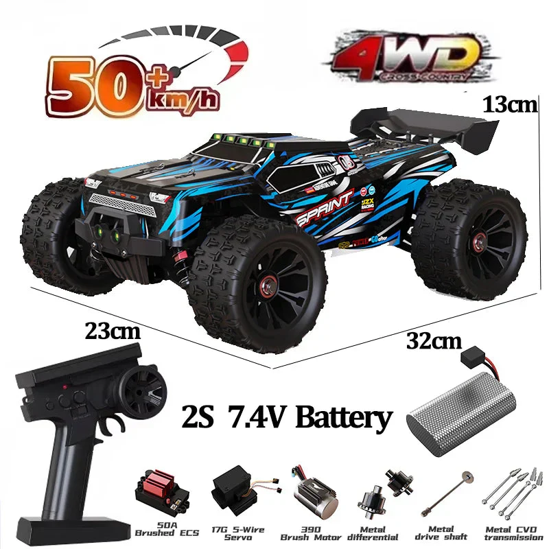 9522PRO 1:16 RC Car - 85KM/H Brushless 4WD Off-Road Drift Racing Truck with LED Lights, Professional High-Speed Remote Control Car - Image 13