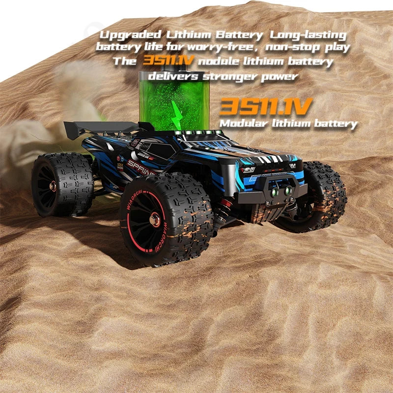 9522PRO 1:16 RC Car - 85KM/H Brushless 4WD Off-Road Drift Racing Truck with LED Lights, Professional High-Speed Remote Control Car - Image 3