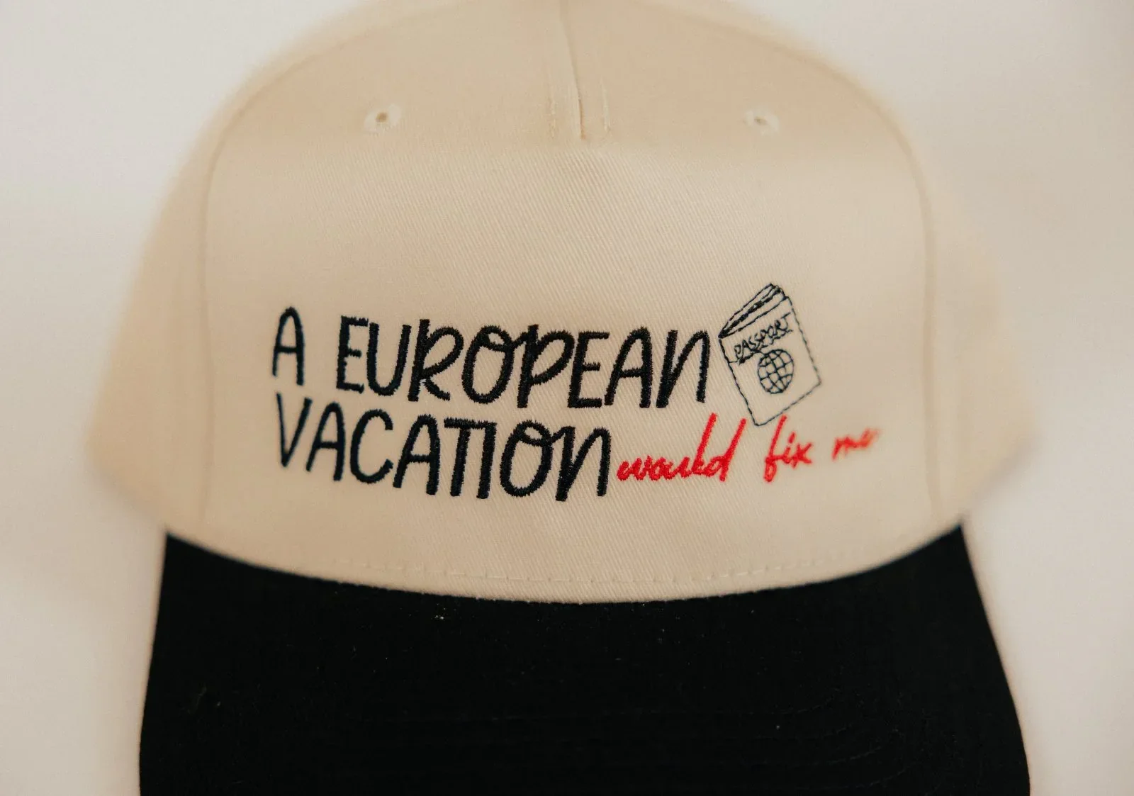 A European Vacation Would Fix Me – Trucker Hat - Image 2