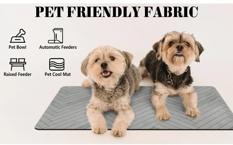 Absorbent Pet Feeding Mat with Waterproof Backing for Dogs & Cats - Image 6