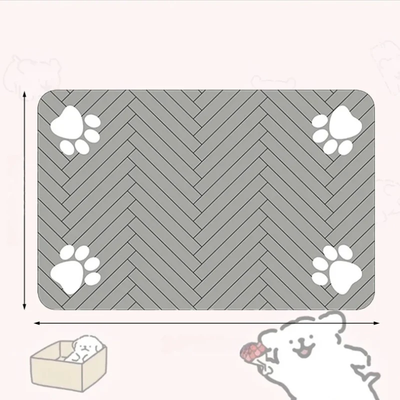 Absorbent Pet Feeding Mat with Waterproof Backing for Dogs & Cats - Image 8