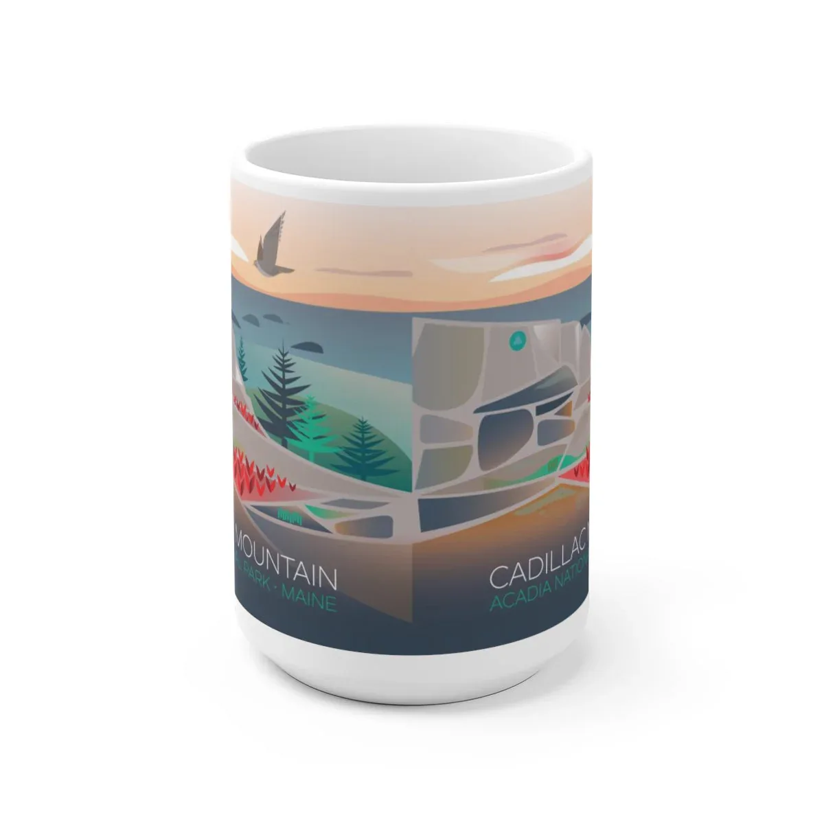 ACADIA NATIONAL PARK, CADILLAC MOUNTAIN 11 OZ OR 15 OZ CERAMIC MUG - Image 2