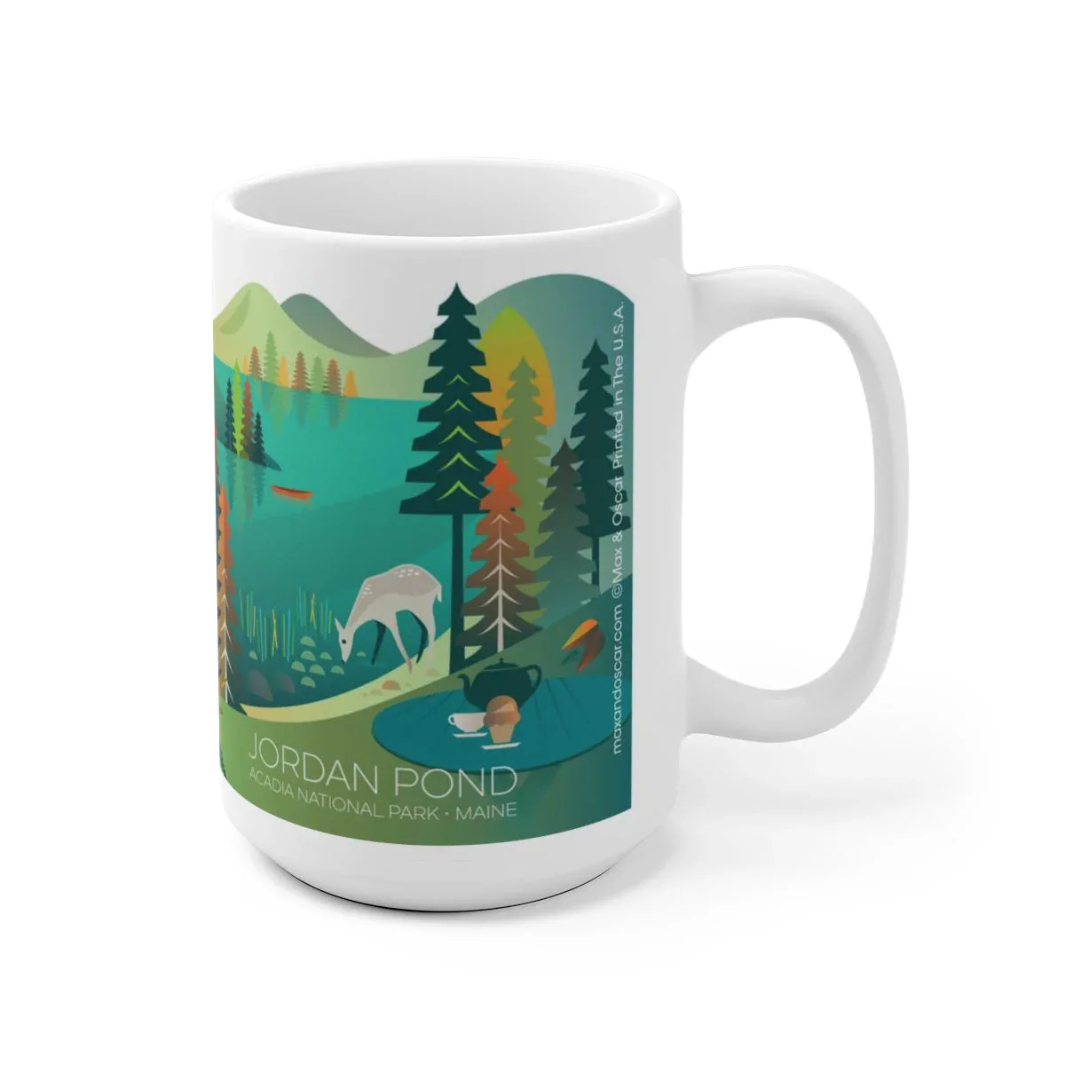 ACADIA NATIONAL PARK JORDAN POND 11 OZ OR 15 OZ CERAMIC MUG - Image 3