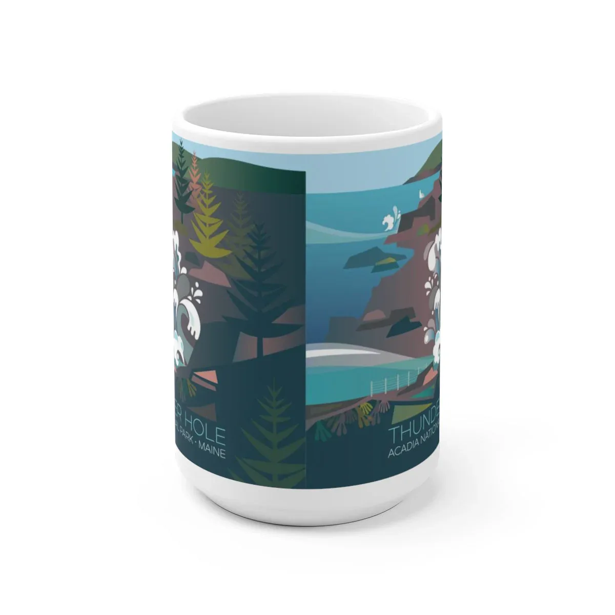 ACADIA NATIONAL PARK, THUNDER HOLE 11 OZ OR 15 OZ CERAMIC MUG - Image 2