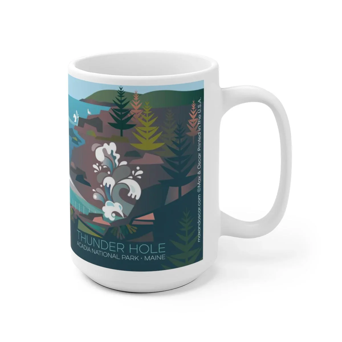 ACADIA NATIONAL PARK, THUNDER HOLE 11 OZ OR 15 OZ CERAMIC MUG - Image 3
