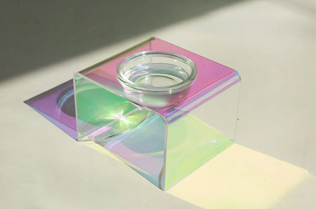 Acrylic Glass Pet Dazzling Food Bowl - Image 5