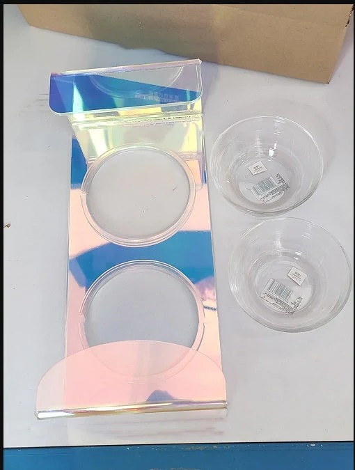 Acrylic Glass Pet Dazzling Food Bowl - Image 8