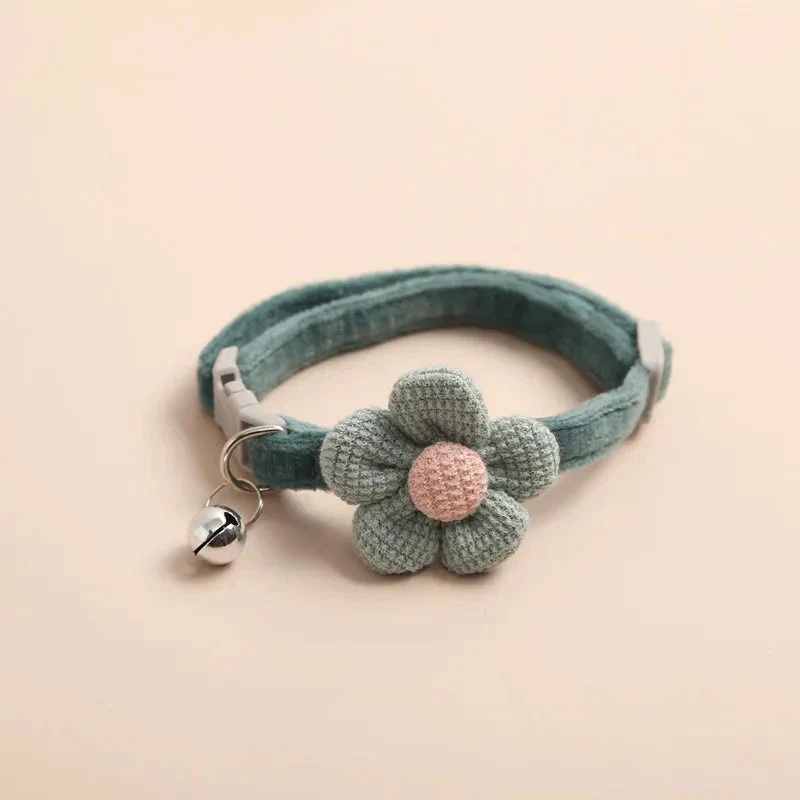 Adjustable Flower Cat Collar with Bell – Cute Breakaway Pet Collar for Kittens & Small Dogs - Image 9