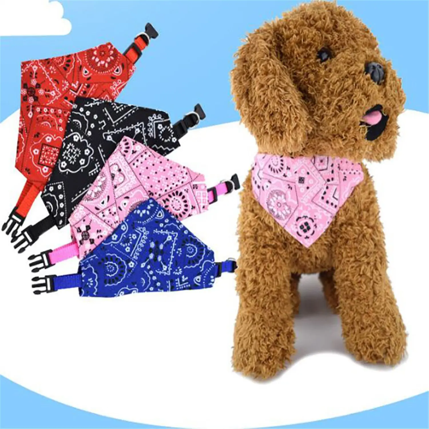 Adjustable Pet Bandana Scarf for Dogs & Cats – Stylish & Comfortable Accessory - Image 2