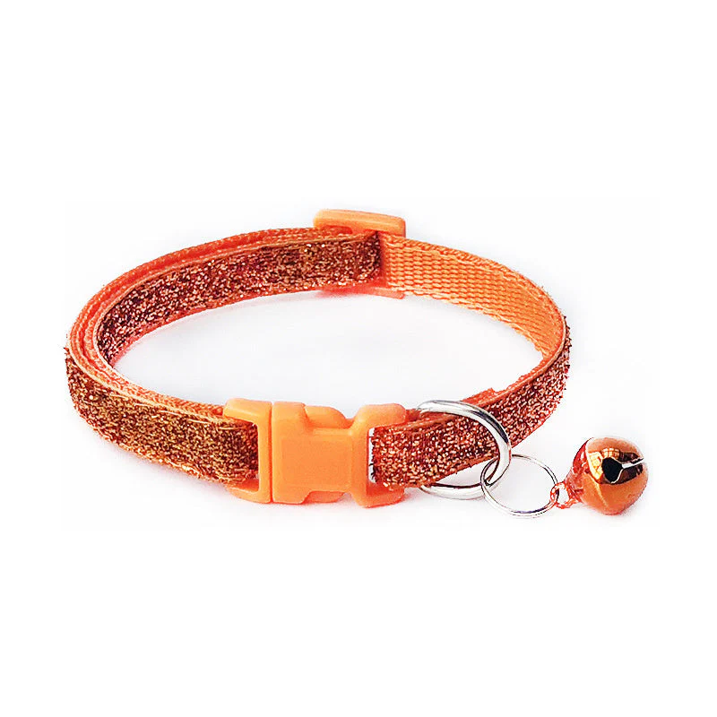 Adjustable Shiny Cat Collar With Bell - Image 4