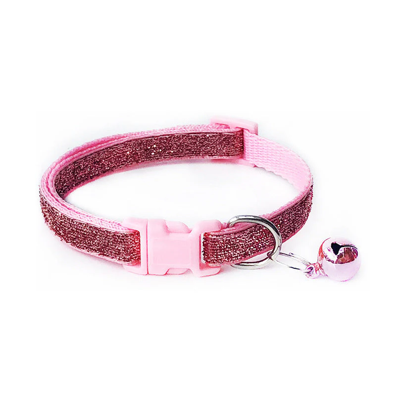 Adjustable Shiny Cat Collar With Bell - Image 5