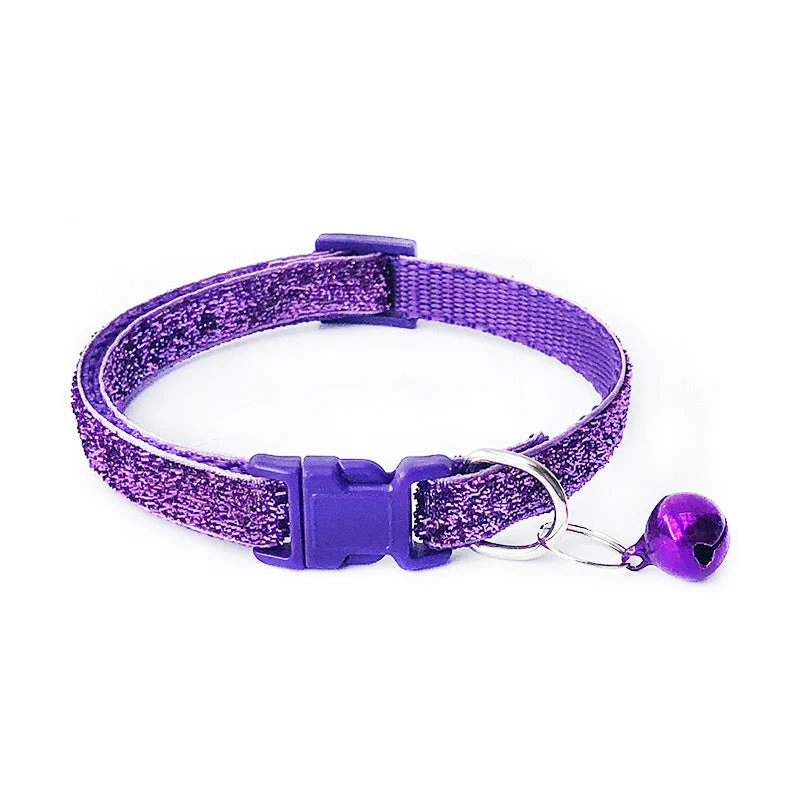 Adjustable Shiny Cat Collar With Bell - Image 6